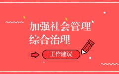 加強(qiáng)社會(huì)管理綜合治理的工作建議